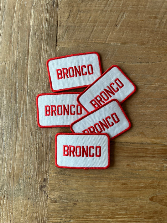 Red Bronco Patch